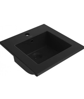 Умывальник (раковина) MEXEN ATENA 41 BLACK MATT врезной черный (MEX-25014170)