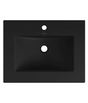 Умывальник (раковина) MEXEN ATENA 61 BLACK MATT врезной черный (MEX-25016070)
