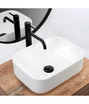 Умывальник (раковина) REA DEMI MINI WHITE белый накладной (REA-U5064)