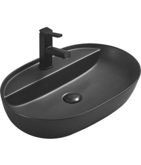 Умывальник (раковина) MEXEN ADEL 60 BLACK MATT черный накладной (MEX-22166085)