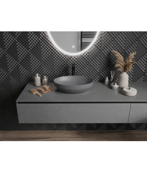 Умывальник (раковина) MEXEN CORNELIA DARK GREY MATT накладной  (MEX-21885071)
