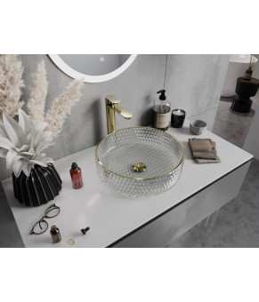 Умывальник (раковина) MEXEN AURA GOLD EDGE накладной (MEX-24013905)
