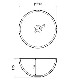 Умывальник (раковина) MEXEN DORA TRANSPARENT накладной (MEX-24113400)