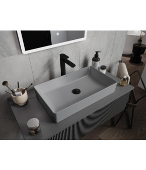 Умывальник (раковина) MEXEN NADIA 60 LIGHT GREY MATT серый накладной (MEX-21616061)