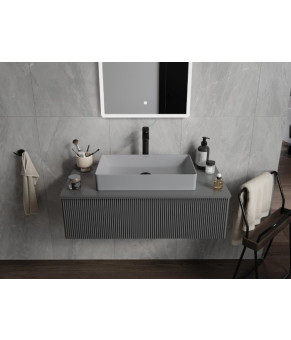 Умывальник (раковина) MEXEN NADIA 60 LIGHT GREY MATT серый накладной (MEX-21616061)