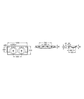 Раковина Roca Kalahari A327896000