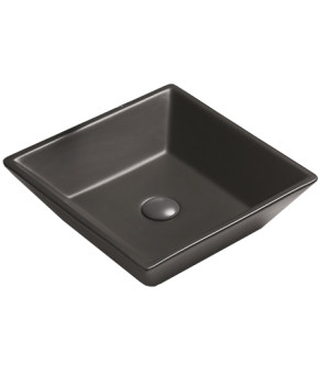 Умывальник (раковина) MEXEN POLA BLACK MATT черный накладной  (MEX-22224185)