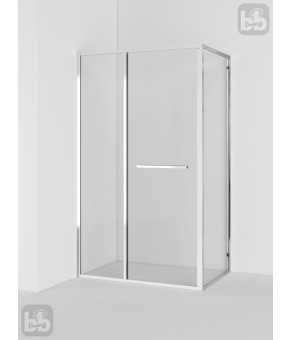 Душевая кабина Volle CRUZE 80*120 см двери складные внутрь профиль хром 1047.134701
