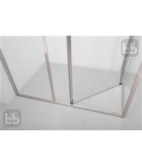 Душевая кабина Volle CRUZE 80*120 см двери складные внутрь профиль хром 1047.134701