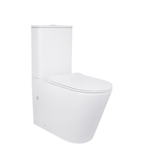 Унитаз-компакт Qtap Scorpio безободковый Ultra Quiet Soft-close (QT14226088AW)