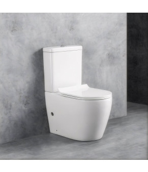 Унитаз-компакт Aquastream Nuoro с бачком и сиденьем дюропласт Ultra Flush (18 843)