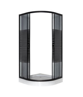 Душевая кабина VIVIA 091 Black s line JK New 90*90*191 низкий поддон ( А0055604 )