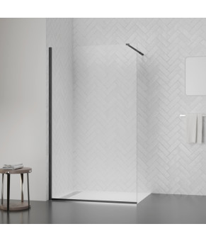Душевая перегородка Qtap Walk-In Standard BLM2011.C8 100х200 см, стекло Clear 8 мм, покрытие CalcLess (SD00051927)