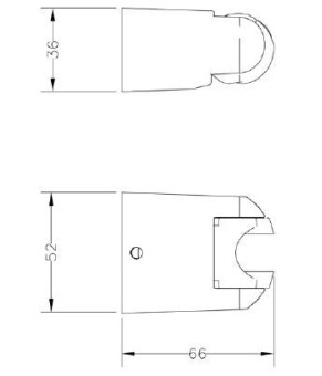  Держатель для душа GENEBRE Oval (10006845)
