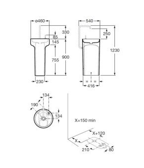 Раковина Roca Amberes A893030001