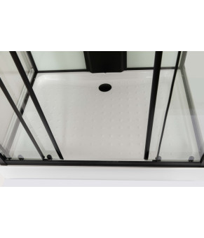 Гидромассажный бокс AquaStream GLS 110SLW ALL BLACKS 110x80x215 см, мелкий поддон (18 849)