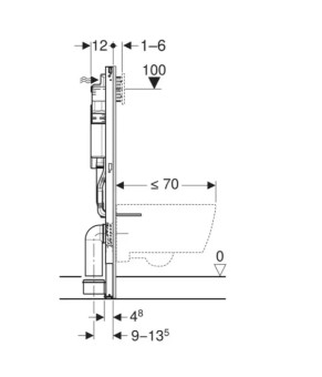 Инсталляция для унитаза Geberit Duofix Sigma 111.300.00.6