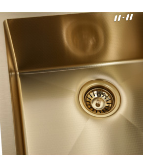 Кухонная мойка GRANADO Galera S201 gold honeycomb 500x500x220