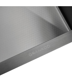 Мойка кухонная GRANADO Pravia S201 black honeycomb 490-590 мм (нержавеющая сталь AISI 201)