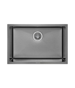 Мойка GRANADO Under top L STEEL S201 black (GS09201B)