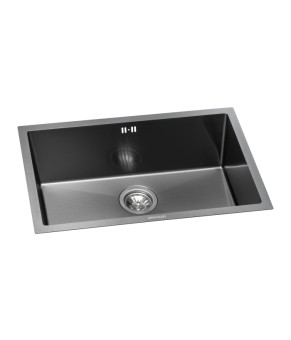 Мойка GRANADO Under top L STEEL S201 black (GS09201B)