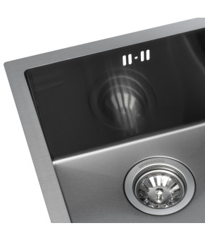 Мойка GRANADO Under top mini STEEL S201 black (GS10201B)
