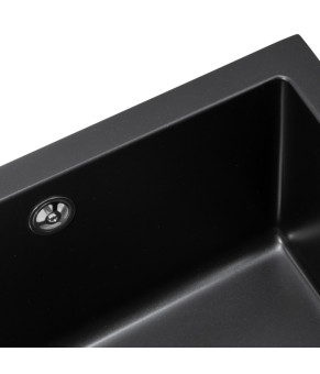 Мойка кухонная GRANADO Under top XL Black shine (gr3701)
