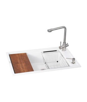 Кухонная станция GRANADO Optimal Estella white (780x500x210)