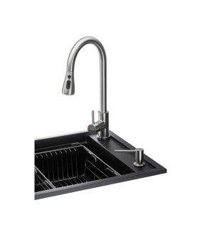 Кухонная станция GRANADO Basic Estella Black shine (780x500x210)