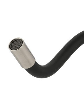 Смеситель GRANADO Burela Inox (Black) с гибким изливом