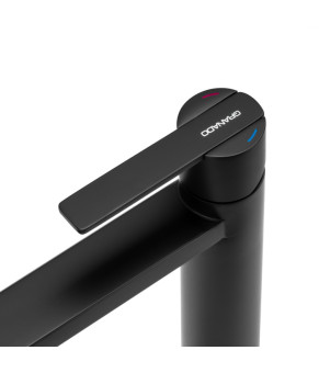 Смеситель для раковины GRANADO Berga alto Black (gz0901A)
