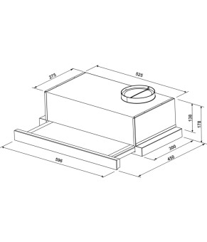 Вытяжка телескопическая GRANADO Telde 602-450 Inox (GCH316277)