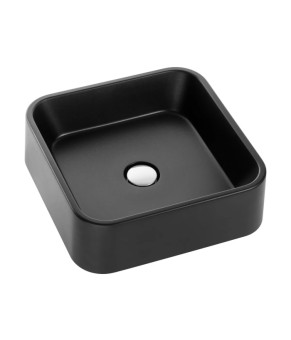 Раковина GRANADO Lalin Black прямоугольная кварцит (gbs1301)