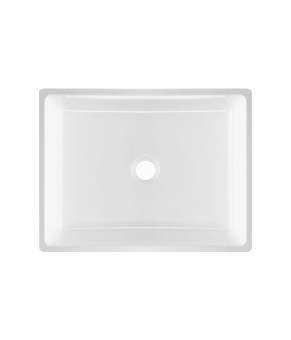 Раковина GRANADO Tolosa White gel прямоугольная накладная 485x375x150 (gbs1205g)