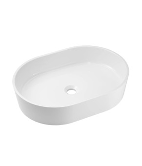 Раковина GRANADO Potes White gel накладная овальная 560x400x120 (gbs0905g)