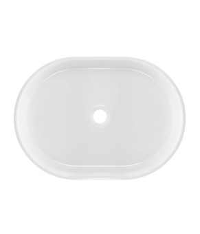 Раковина GRANADO Potes White gel накладная овальная 560x400x120 (gbs0905g)