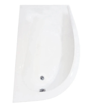 Ванна акриловая KO&PO 4038 150х100х55 см асимметричная левая каркас ножки и декоративная панель (C10007)