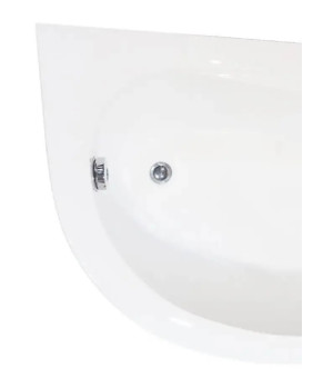 Ванна акриловая KO&PO 4038 150х100х55 см асимметричная левая каркас ножки и декоративная панель (C10007)