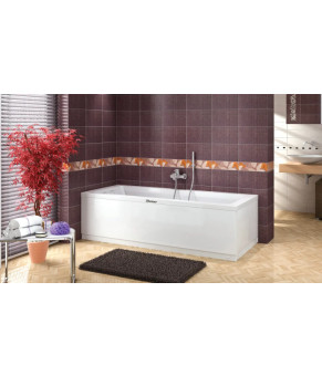 Ванна акриловая Shower ARTMINA SW 6765 150х70х40 см с декоративной панелью и ножками белая (C15254)