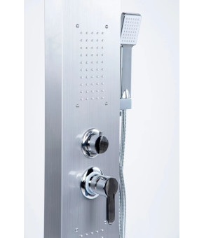Душевая панель Epelli Mega Shower Square 02 нержавеющая сталь
