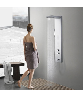 Душевая панель Epelli Mega Shower Square 02 нержавеющая сталь