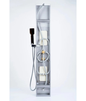 Душевая панель Epelli Mega Shower Square 02 нержавеющая сталь