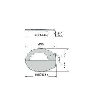 Сиденье-крышка для унитаза ZERIX TS-04 Slim Duroplast/Soft-close/Quick relase (ZX5583)