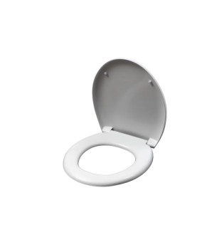 Сиденье-крышка для унитаза ZERIX TS-09 Slim Duroplast/Soft-close/Quick relase Глянцевая Белый (ZX5587)