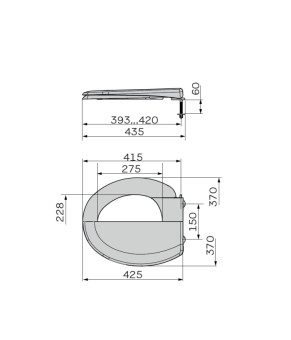 Сиденье-крышка для унитаза ZERIX TS-09 Slim Duroplast/Soft-close/Quick relase Глянцевая Белый (ZX5587)