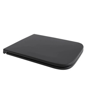 Сиденье-крышка для унитаза Mixxus Premium QUADRO-2001 BLACK с микролифтом 427х344х39mm (MP6616)