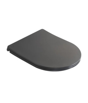 Сиденье-крышка для унитаза Mixxus Premium Ellipse SEAT COVER SEAT COVER ELLIPSE-2005 GRAY 445х360х37mm дюропласт (MP6685)
