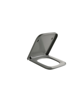 Сиденье-крышка для унитаза Mixxus Premium Quadro-2004 Gray 425х358х32мм дюропласт (MP6686)