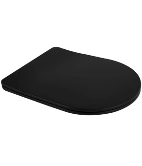 Сиденье-крышка для унитаза Mixxus Premium Ellipse-Bevel-2001 Black с микролифтом (MP6615)