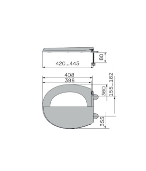 Сиденье для унитаза ZERIX TS-05 Slim Duroplast Soft-close (ZX5584)